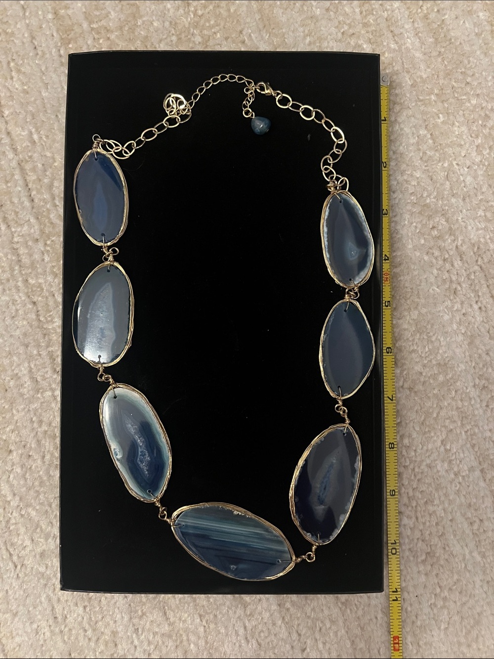 Blue Agate Statement Necklace - Women Jewelry